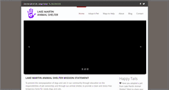 Desktop Screenshot of lakemartinanimalshelter.com